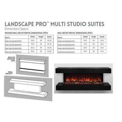 Modern Flames Landscape Pro Multi Studio Suites (Cabinet Only)