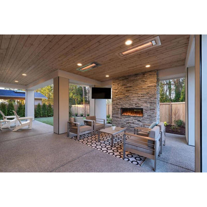 Modern Flames Landscape Pro Slim 96" Vent-Free Built-in Electric Fireplace