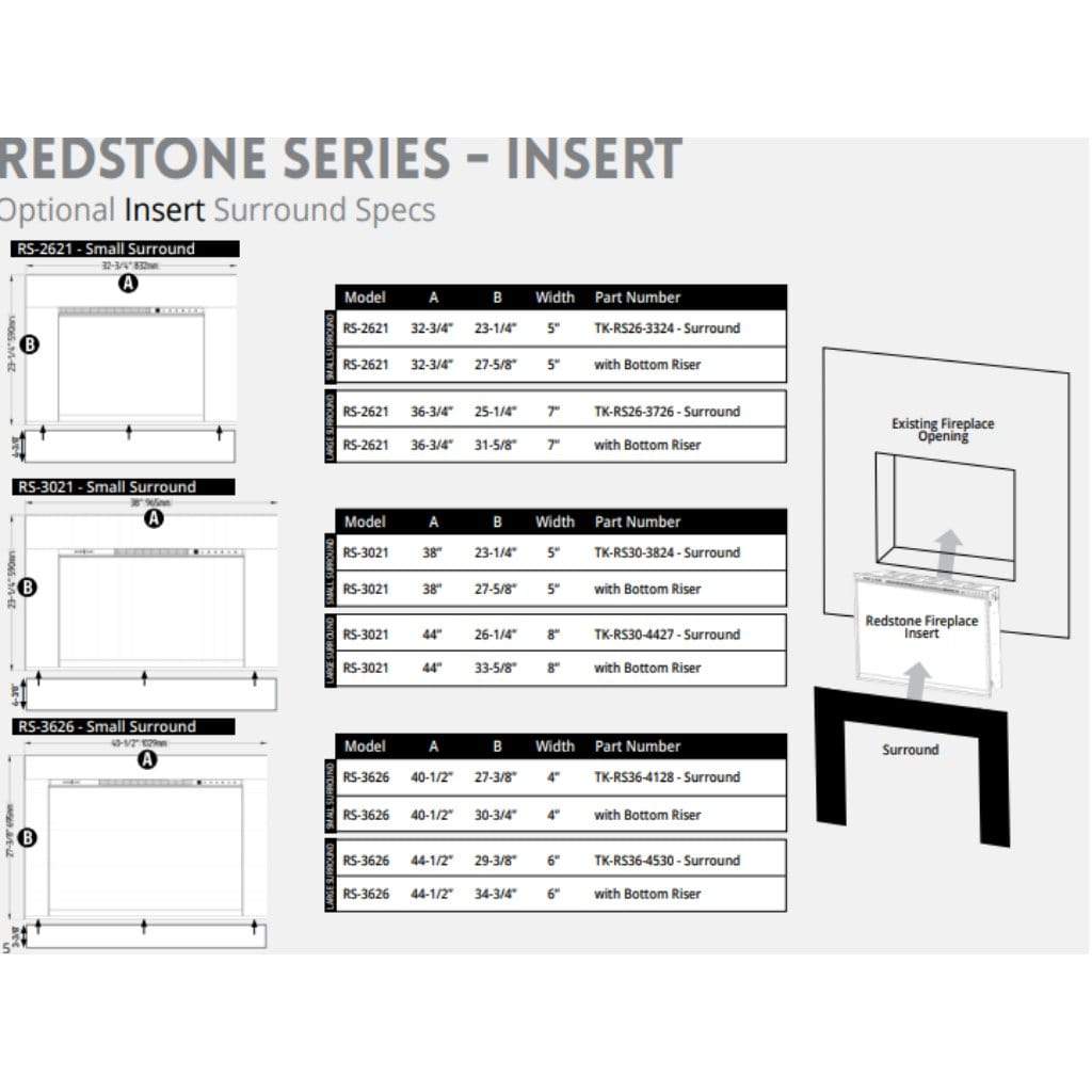 Modern Flames Optional Surrounds for Redstone Electric Fireplaces