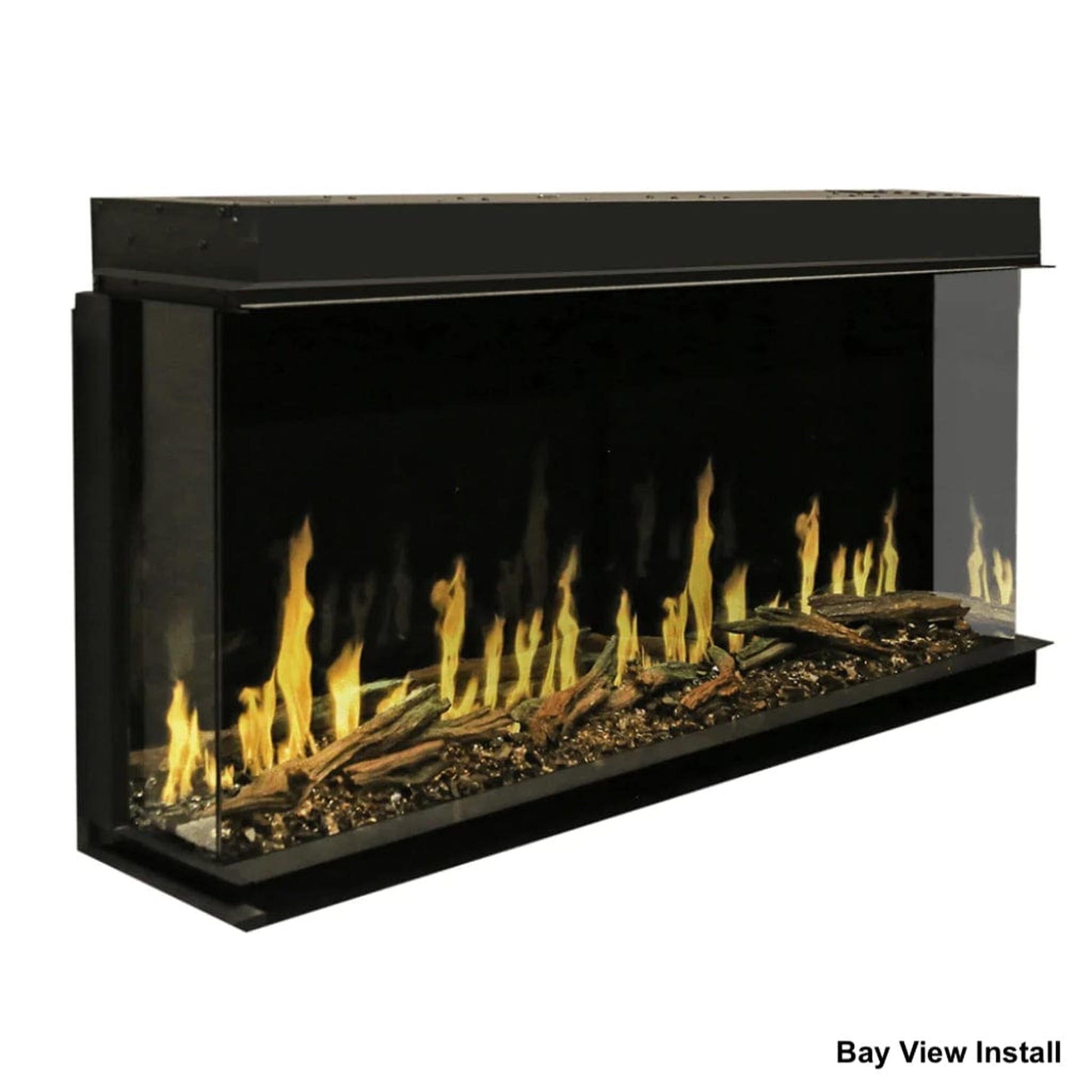 Modern Flames Orion Multi 100" Heliovision Built-in / Wall-Mounted Linear Smart Virtual Electric Fireplace