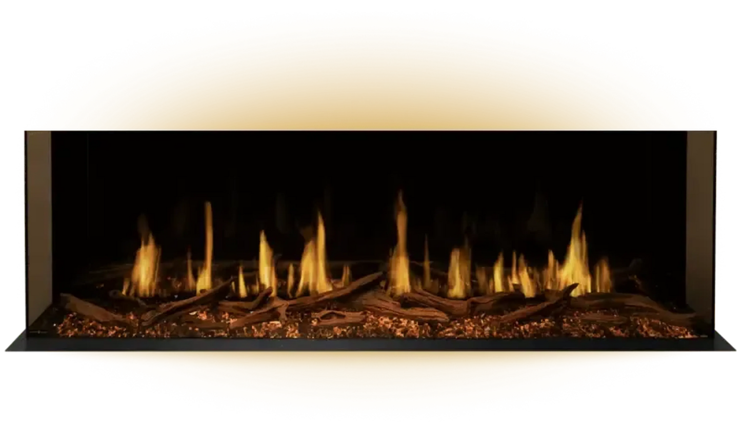 Modern Flames Orion Multi 100" Heliovision Built-in / Wall-Mounted Linear Smart Virtual Electric Fireplace