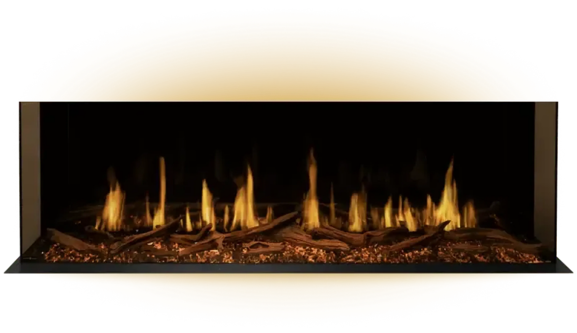 Modern Flames Orion Multi 100" Heliovision Built-in / Wall-Mounted Linear Smart Virtual Electric Fireplace