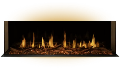 Modern Flames Orion Multi 100" Heliovision Built-in / Wall-Mounted Linear Smart Virtual Electric Fireplace