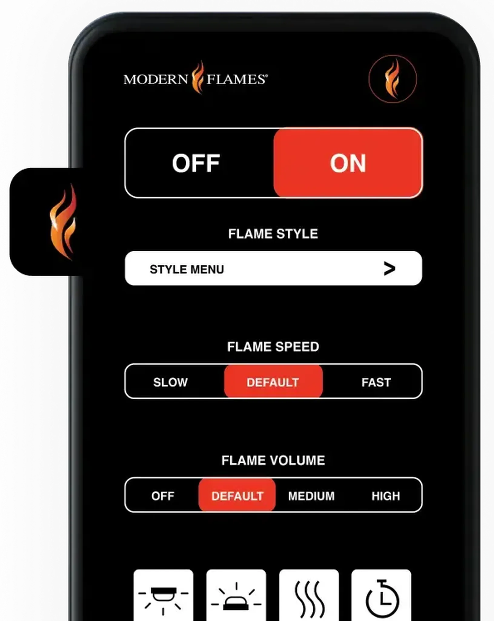 Modern Flames Orion Multi 100" Heliovision Built-in / Wall-Mounted Linear Smart Virtual Electric Fireplace