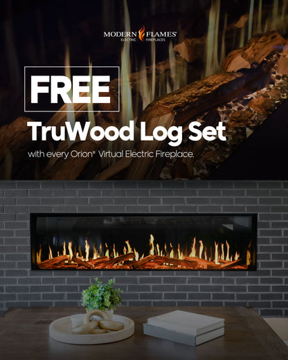 Modern Flames Orion Traditional 54" Built-in Virtual Electric Fireplace Insert