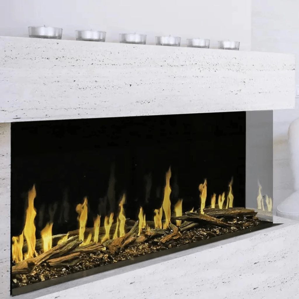 Modern Flames Orion Multi 120" Heliovision Built-in / Wall-Mounted Linear Smart Virtual Electric Fireplace