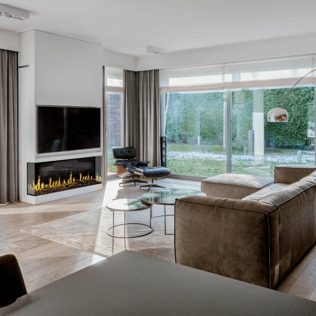 Modern Flames Orion Multi 120" Heliovision Vent-Free Built-in / Wall-Mounted Linear Smart Virtual Electric Fireplace