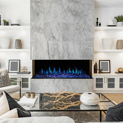 Modern Flames Orion Multi 120" Heliovision Vent-Free Built-in / Wall-Mounted Linear Smart Virtual Electric Fireplace