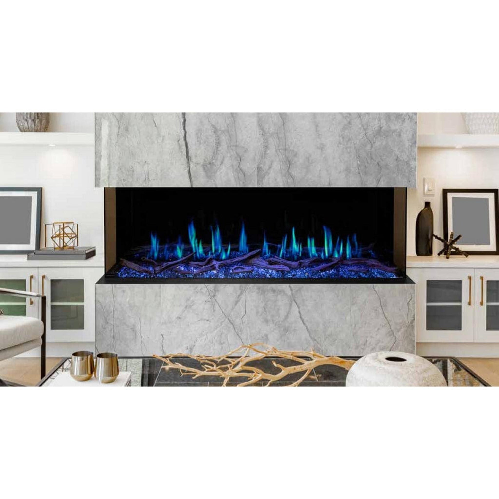 Modern Flames Orion Multi 60" Heliovision Built-in / Wall-Mounted Linear Smart Virtual Electric Fireplace