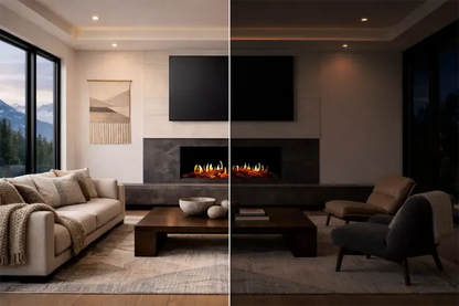 Modern Flames Orion Multi V2 52" Built-in / Wall-Mounted Virtual LCD Electric Fireplace
