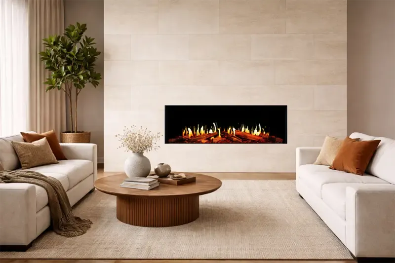 Modern Flames Orion Multi V2 52" Built-in / Wall-Mounted Virtual LCD Electric Fireplace