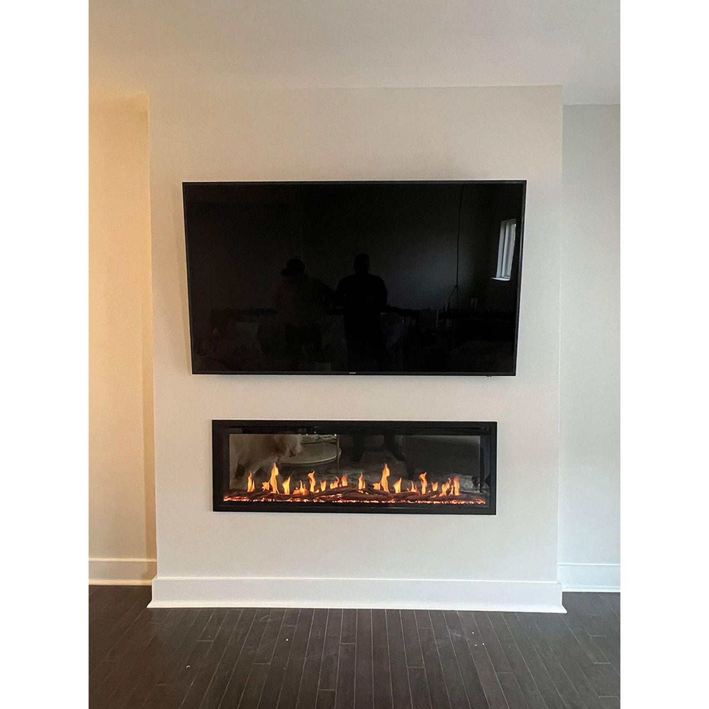 Modern Flames Orion Slim 52" Heliovision Built-in / Wall-Mounted Linear Smart Virtual Electric Fireplace