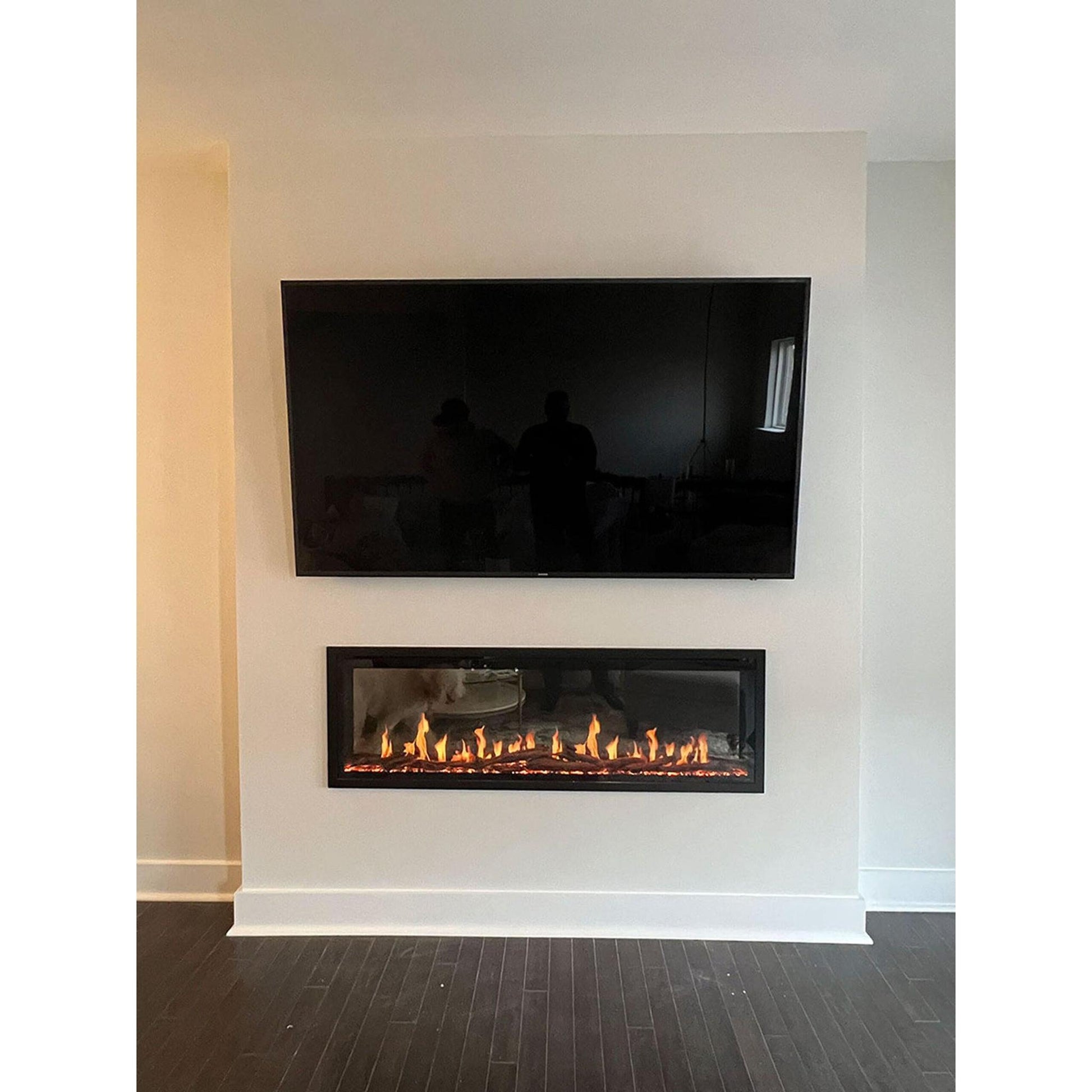 Modern Flames Orion Slim 52" Heliovision Built-in / Wall-Mounted Linear Smart Virtual Electric Fireplace