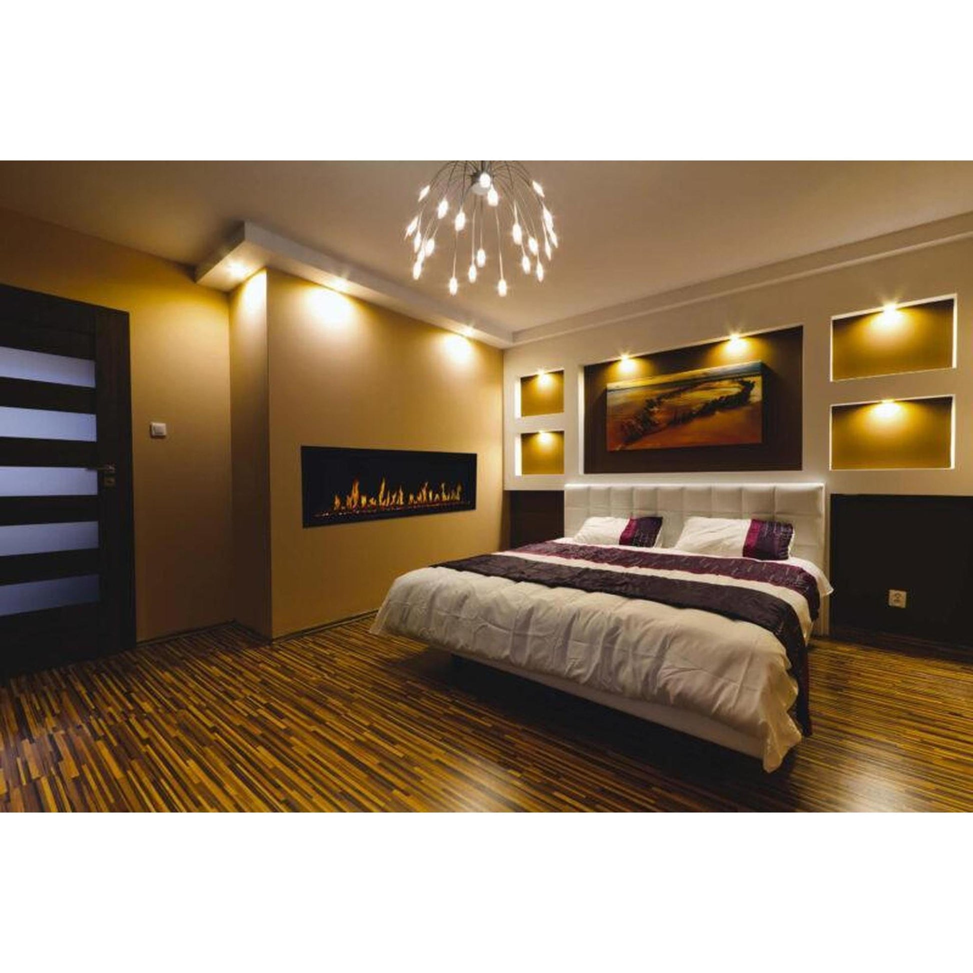 Modern Flames Orion Slim 76" Heliovision Built-in / Wall-Mounted Linear Smart Virtual Electric Fireplace