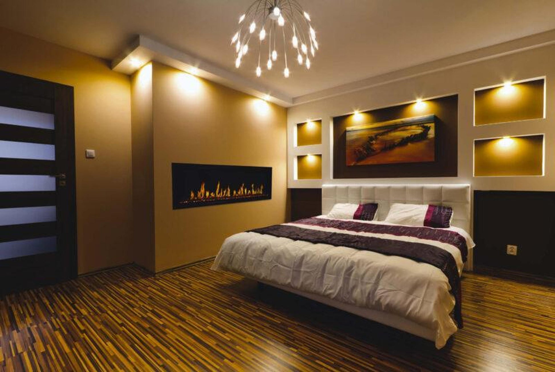 Modern Flames Orion Slim 60" Heliovision Built-in / Wall-Mounted Linear Smart Virtual Electric Fireplace