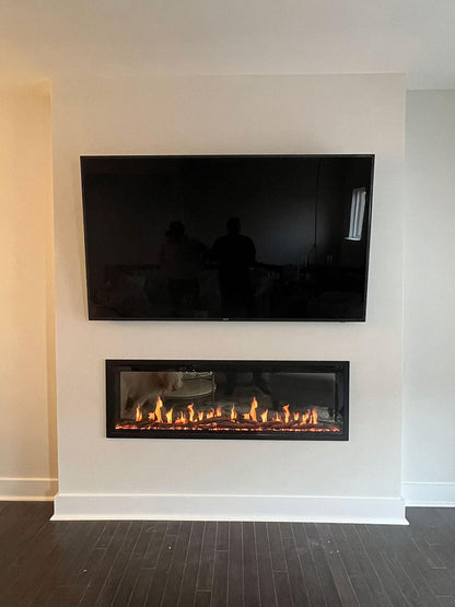Modern Flames Orion Slim 60" Heliovision Built-in / Wall-Mounted Linear Smart Virtual Electric Fireplace