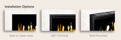 Modern Flames Orion Slim V2 52" Built-in / Wall-Mounted Virtual LCD Electric Fireplace