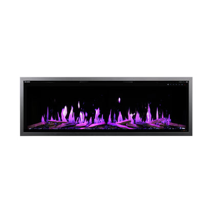Modern Flames Orion Slim V2 52" Built-in / Wall-Mounted Virtual LCD Electric Fireplace