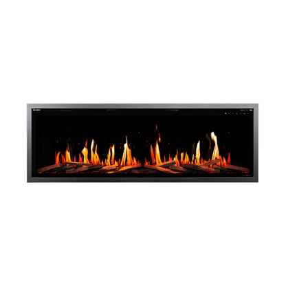 Modern Flames Orion Slim V2 52" Built-in / Wall-Mounted Virtual LCD Electric Fireplace