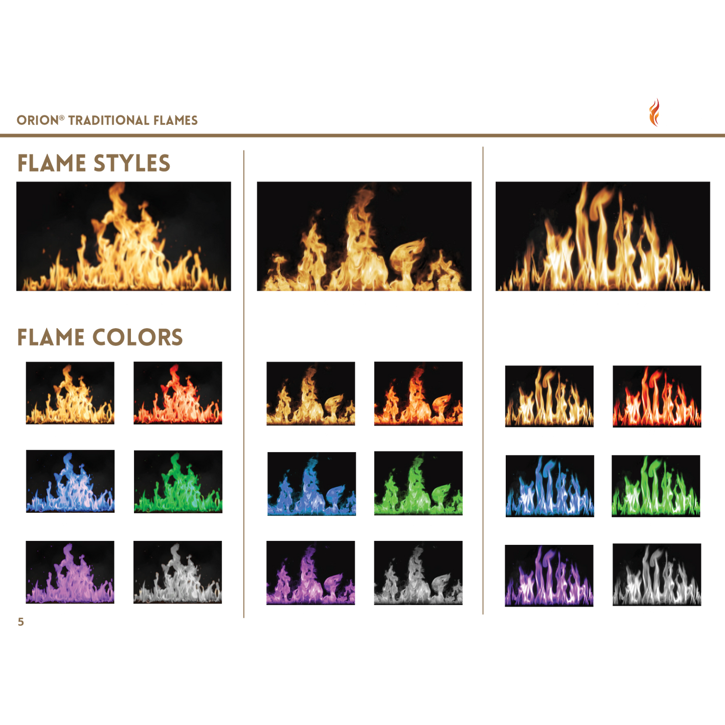 Modern Flames Orion Traditional 26" Built-in Virtual Electric Fireplace Insert