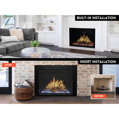 Modern Flames Orion Traditional 26" Built-in Virtual Electric Fireplace Insert