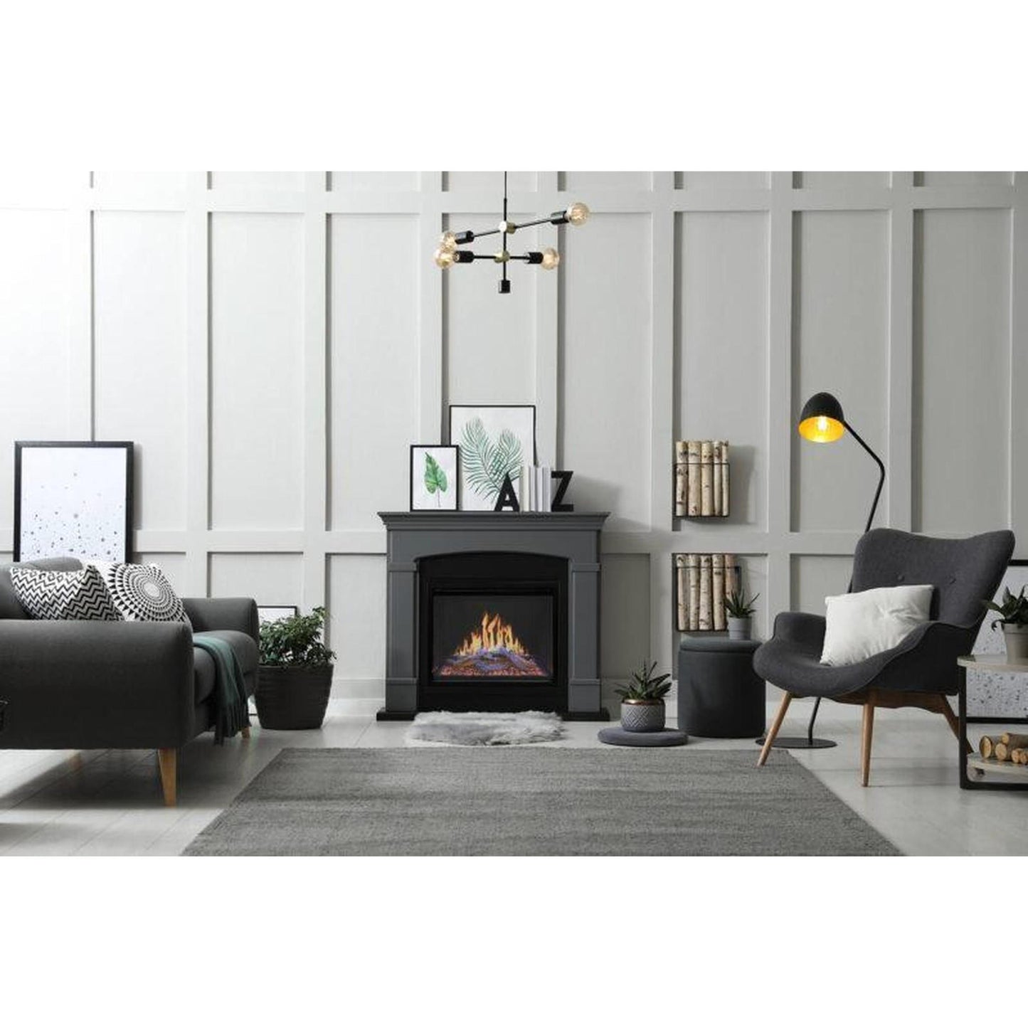 Modern Flames Orion Traditional 54" Built-in Virtual Electric Fireplace Insert