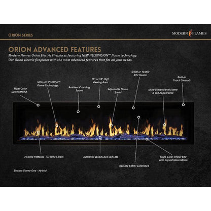 Modern Flames Orion Traditional 36" Built-in Virtual Electric Fireplace Insert