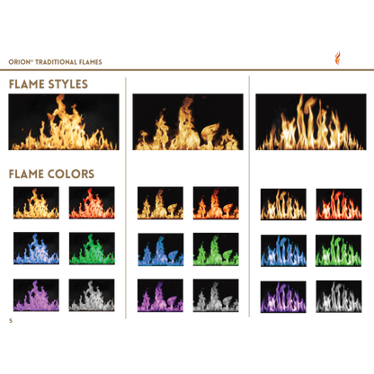 Modern Flames Orion Traditional 36" Built-in Virtual Electric Fireplace Insert