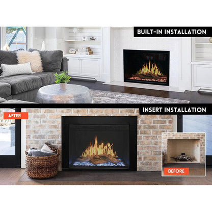 Modern Flames Orion Traditional 54" Built-in Virtual Electric Fireplace Insert