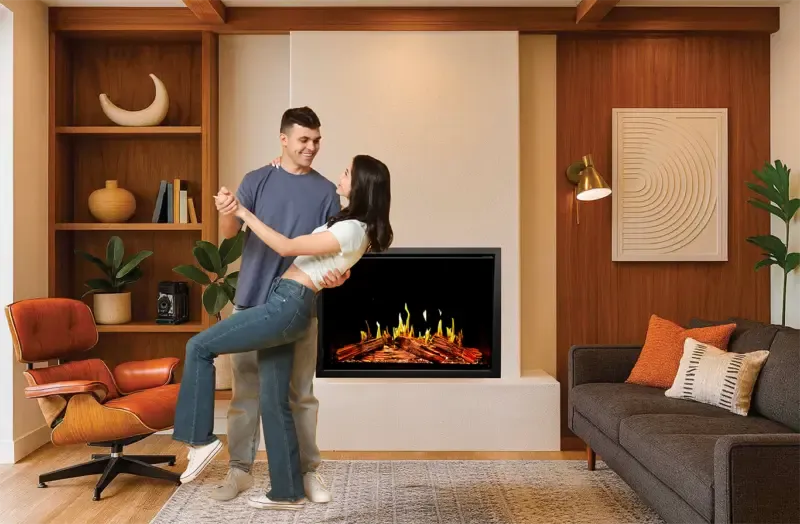 Modern Flames Orion Traditional V2 26" Built-in Virtual LCD Electric Fireplace Insert