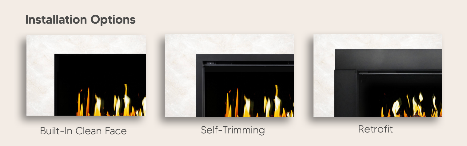 Modern Flames Orion Traditional V2 26" Built-in Virtual LCD Electric Fireplace Insert