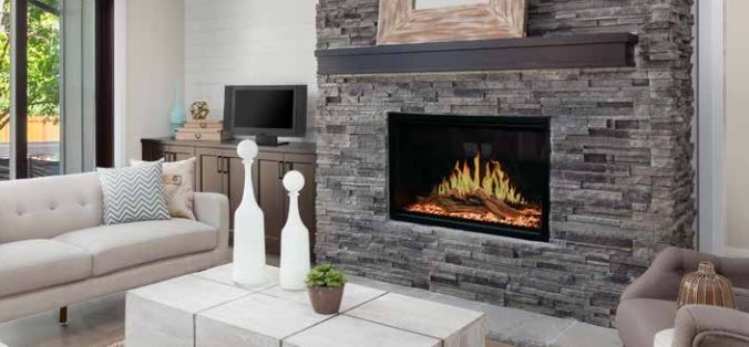 Modern Flames Orion Traditional Virtual 42" Built-in Electric Fireplace