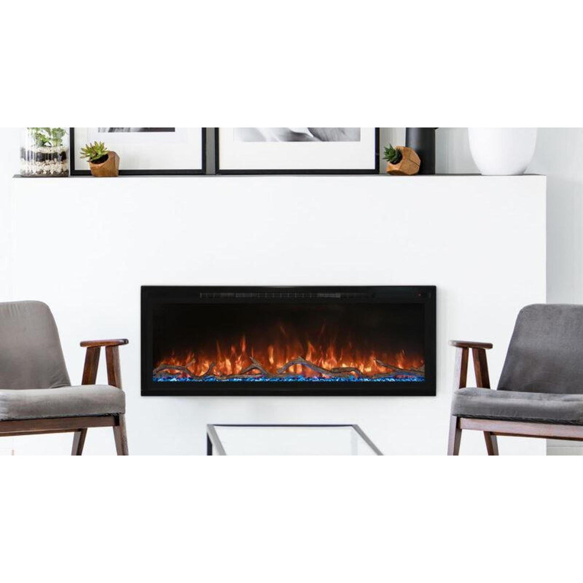 Modern Flames Spectrum Slimline 74" Wall-Mounted / Recessed Electric Fireplace