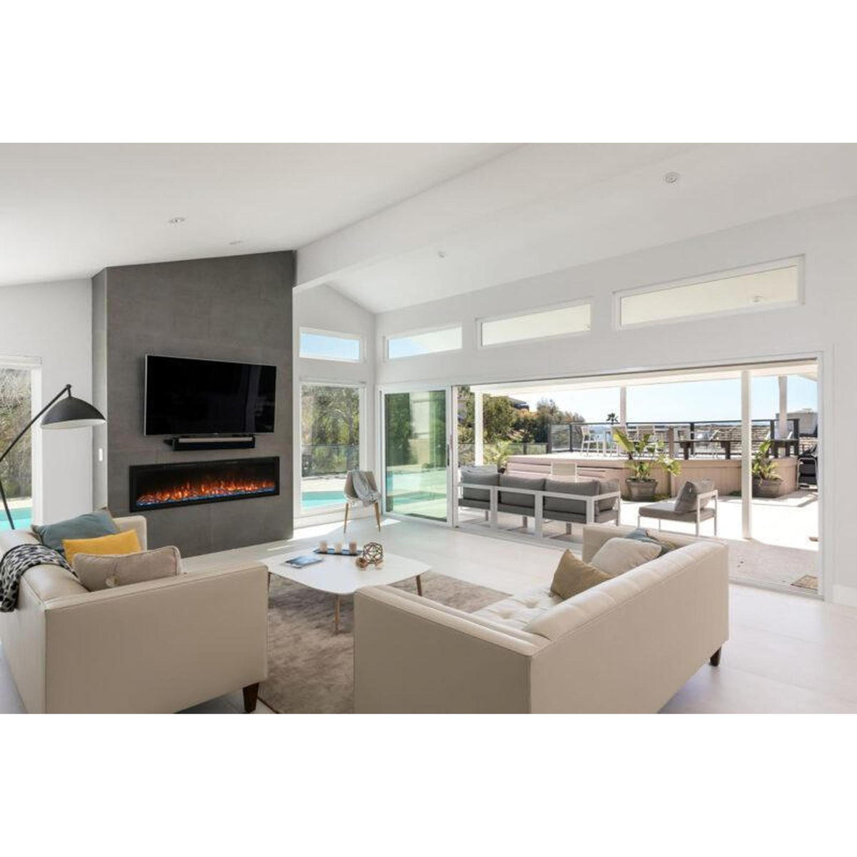 Modern Flames Spectrum Slimline 74" Wall-Mounted / Recessed Electric Fireplace