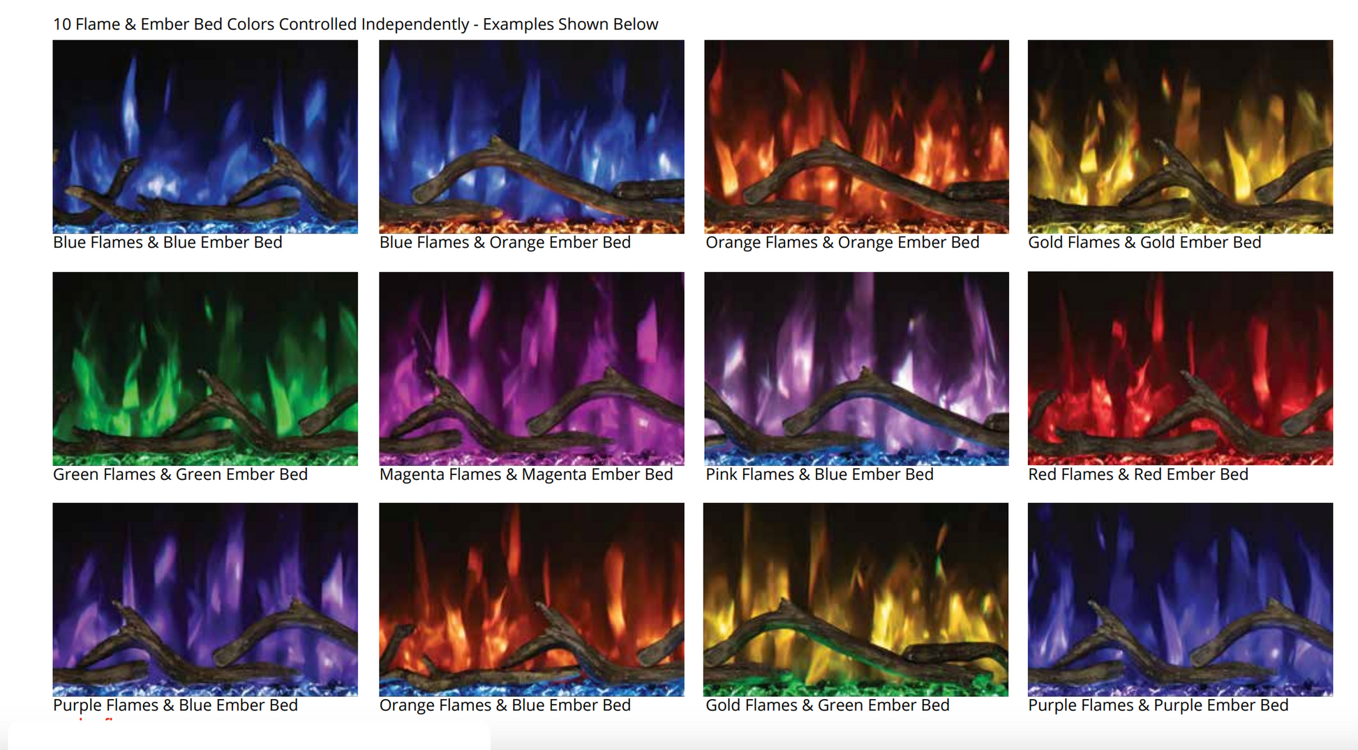 Modern Flames Spectrum Slimline 100" Wall-Mounted / Recessed Electric Fireplace