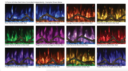 Modern Flames Spectrum Slimline 100" Wall-Mounted / Recessed Electric Fireplace