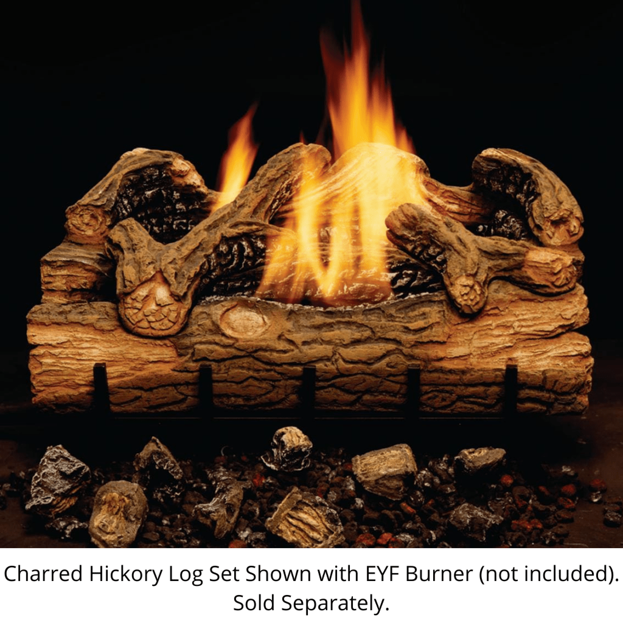 Monessen 24" Charred Hickory Gas Log Set