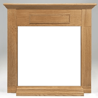 Monessen 24" Honey Oak Wall Cabinet Surround With Built-in Hearth For Fireplaces