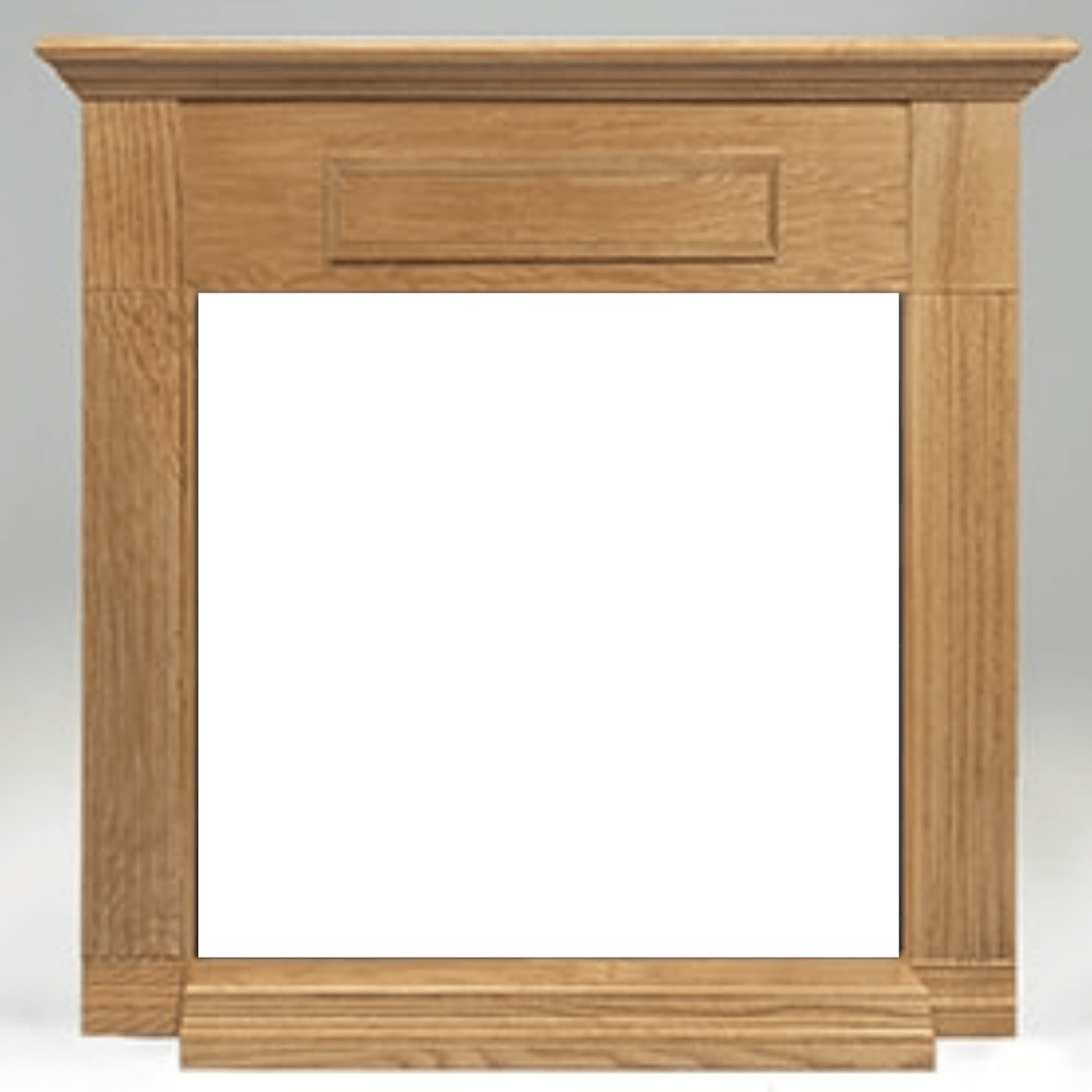 Monessen 24" Unfinished Oak Wall Cabinet Surround With Built-in Hearth For Fireplaces