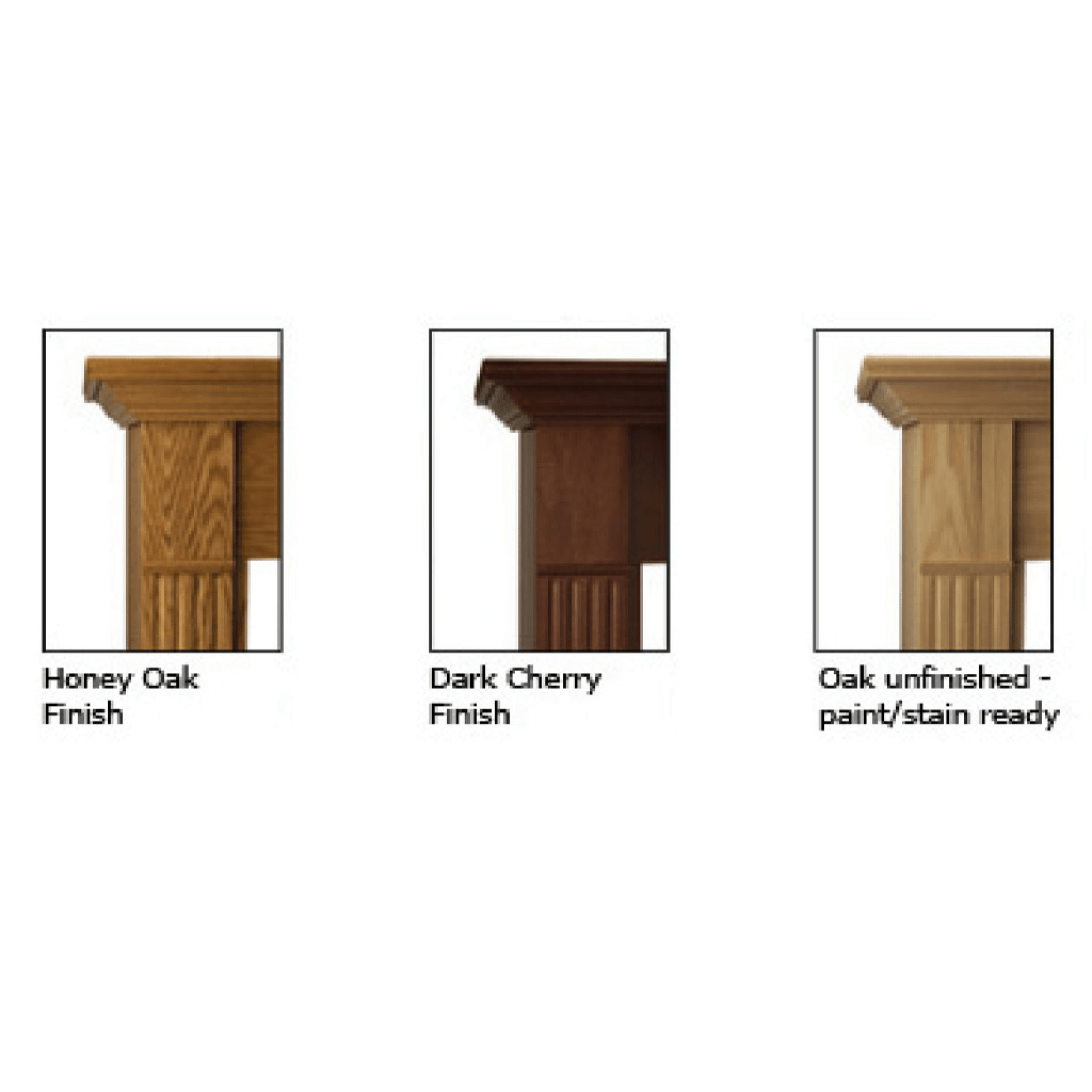 Monessen 24" Unfinished Oak Wall Cabinet Surround With Built-in Hearth For Fireplaces