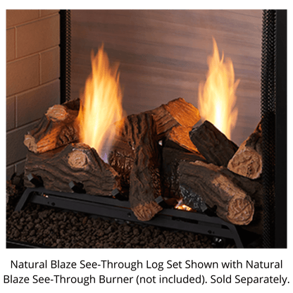 Monessen 27" Natural Blaze See-Through Gas Log Set (Logs Only)