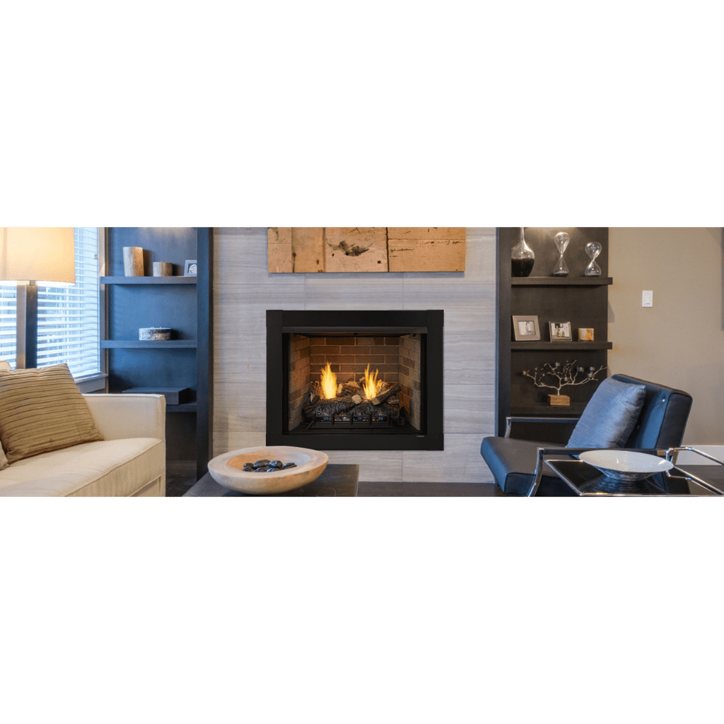 Monessen 32" Attribute Universal Circulating Vent Free Firebox with Radiant Face and Multitonal Brown/Gray Reversible Interior Panels