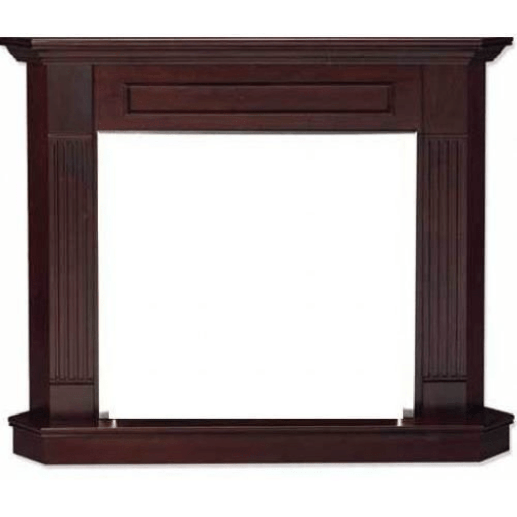Monessen 32" Dark Cherry Surround Wall Mantel Cabinet With Hearth