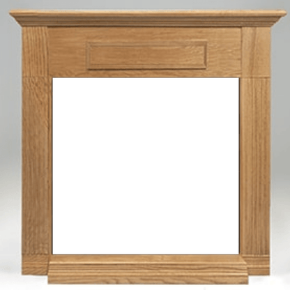 Monessen 32" Honey Oak Wall Cabinet Surround With Built-in Hearth For Fireplaces