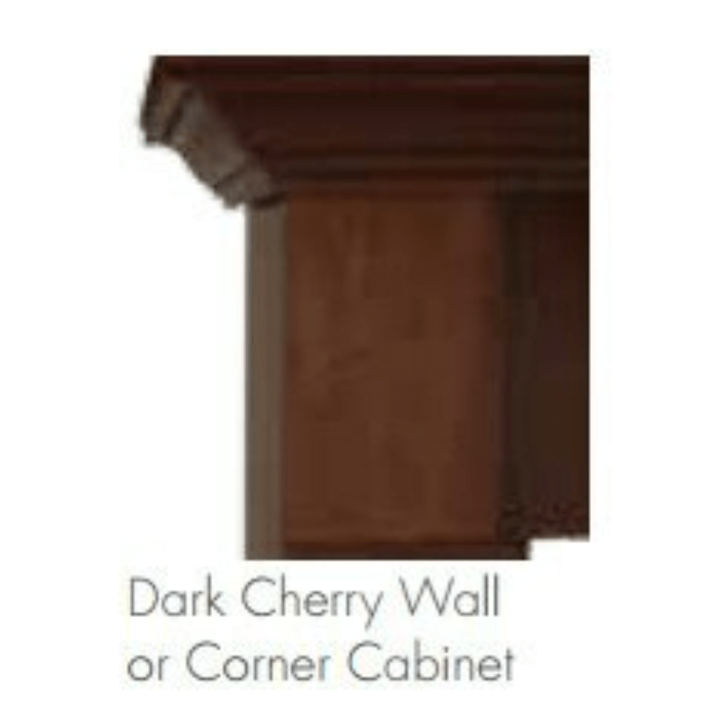 Monessen 36" Dark Cherry Surround Wall Mantel Cabinet With Hearth