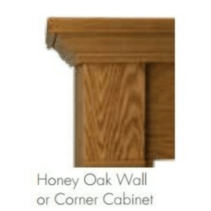 Monessen 36" Oak/Birch Surround Wall Mantel Cabinet with Hearth for Fireplaces