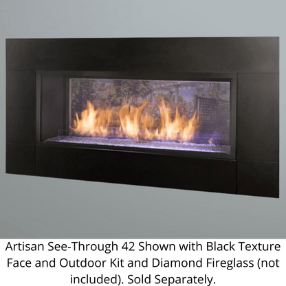 Monessen 42" Artisan Vent Free See-Through Linear Fireplace with IntelliFire Plus IPI Control