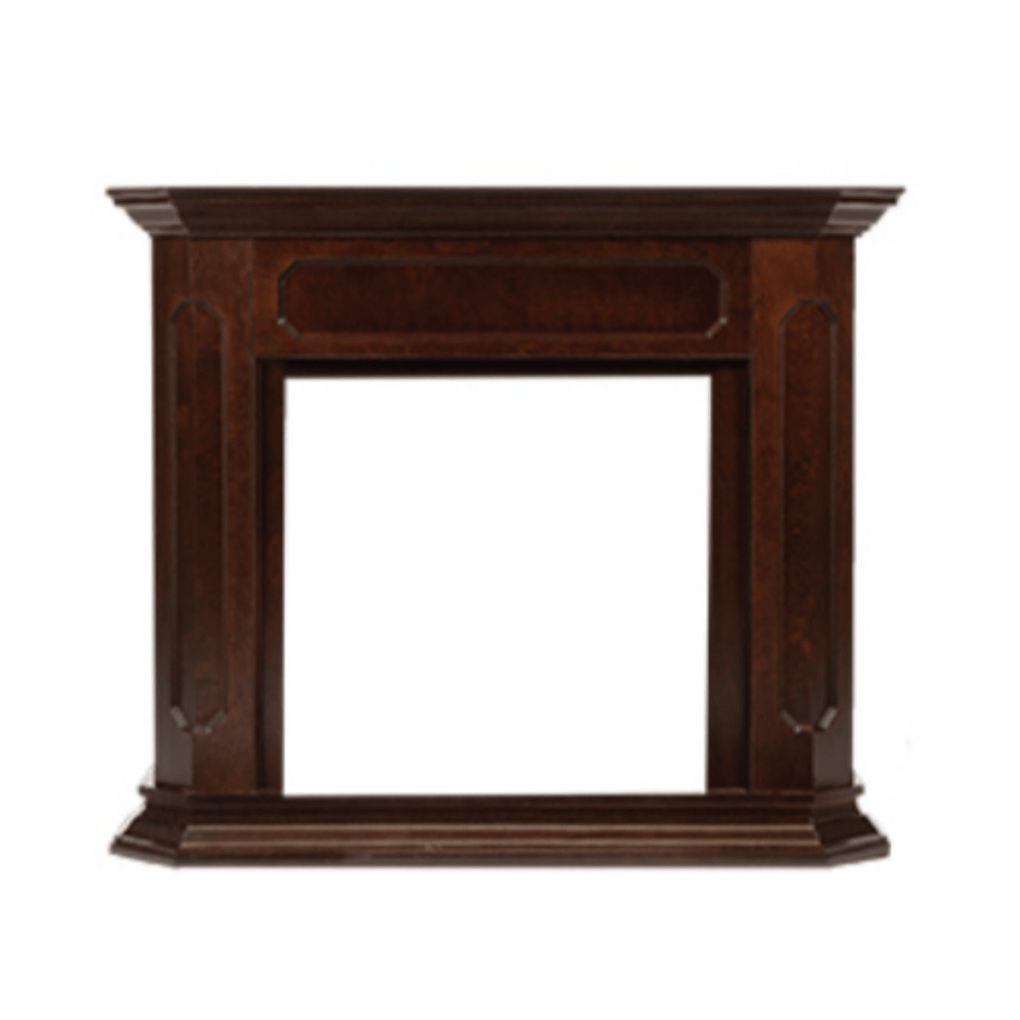 Monessen 67" Dark Walnut Barrington Adjustable Wood Wall Cabinet For Fireboxes and Fireplaces