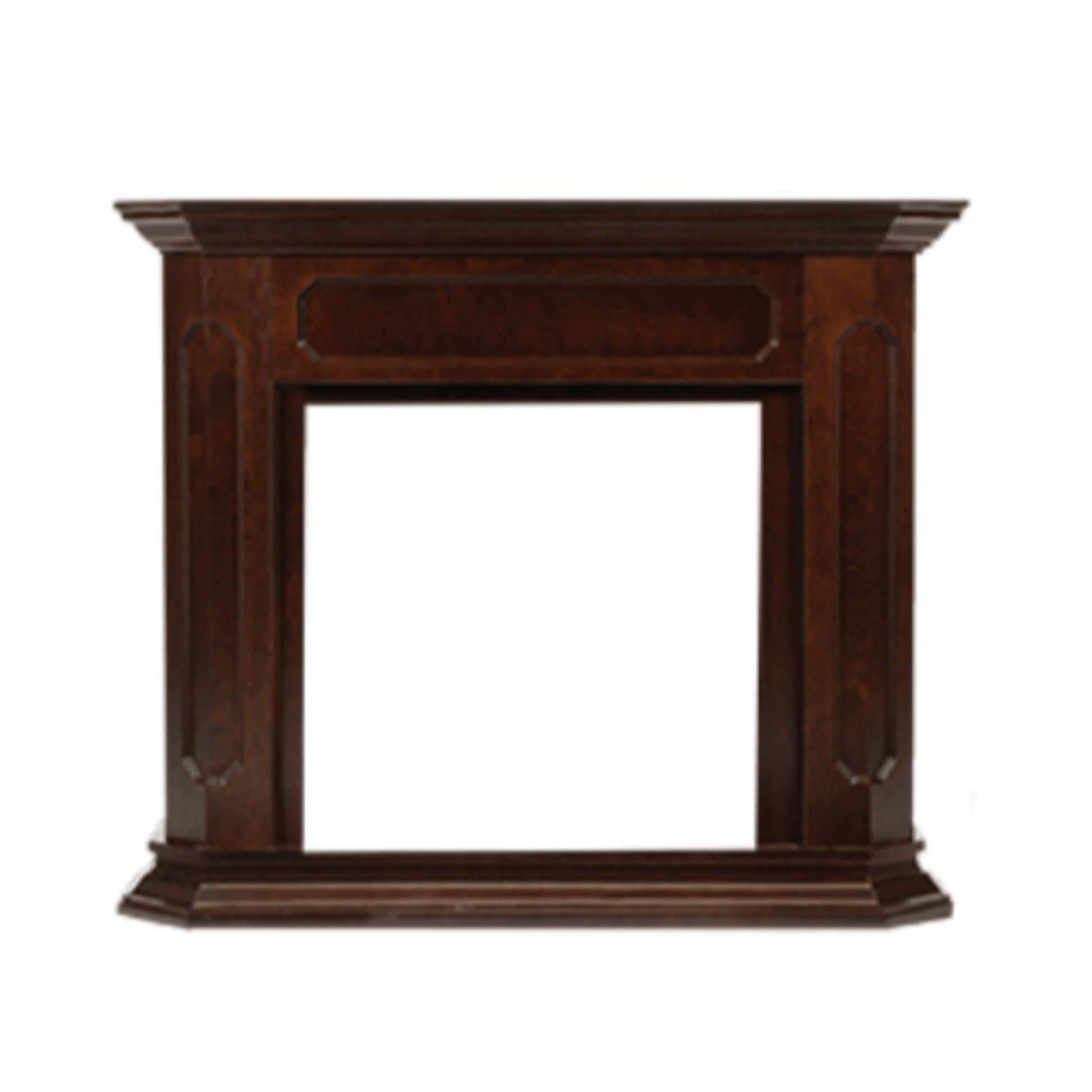 Monessen 67" Dark Walnut Barrington Adjustable Wood Wall Cabinet For Fireboxes and Fireplaces
