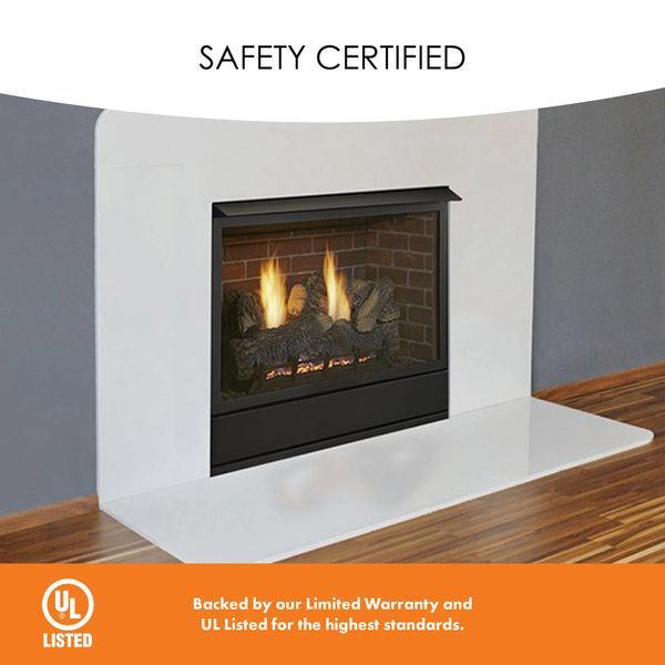 Monessen Aria 32" Traditional Vent Free Liquid Propane Gas Fireplace With Millivolt Ignition
